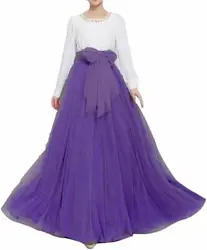 Features : Our tulle skirt have one high-quality layer of soft tulle and one lining,breathable and comfortable.we...