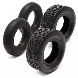 • Lot de 2 pneus avec Chambres à air. • Pour Tondeuse à gazon. Un set pratique qui se compose de 2 pneus et les...