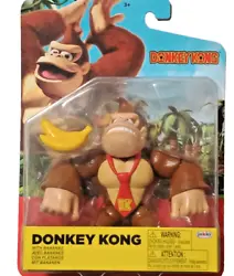 World of Nintendo Donkey Kong with Bananas 4in. While He is content to relax on his Island with his family and banana...