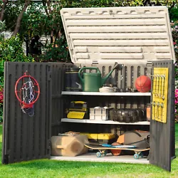 Versatile Functionality: With multiple opening directions and flip cover support rod, this premium shed allows for...