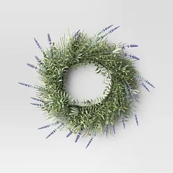 •Purple lavender wreath •Wall or door placement •Faux construction •Indoor use only  Description  Make your...