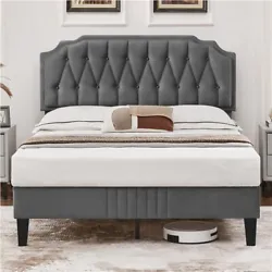 【Adjustable Headboard】The headboard height adjusts in 3.9″ increments ranging from 40.5 inches to 44.5 inches to...