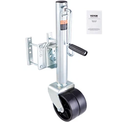 VEVOR boat jack with a load capacity of up to 1500 lbs. Equipped with PP tires, it provides a larger surface area for...