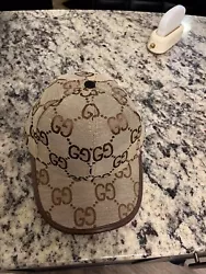 Gucci Jumbo GG Canvas Baseball Hat . Condition is Pre-owned. Shipped with USPS Ground Advantage.