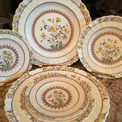 Replacement, add to your set or elegant fun dinner for two. Copeland Spode England Buttercup. Basket weave earthenware...