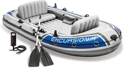 The Intex Excursion 4 Boat Set gets you out there exploring and rowing. The Excursion 4 is ready for lots of...