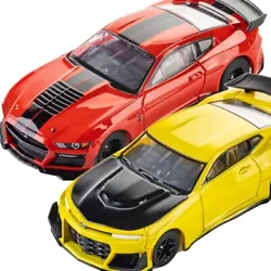 You will get both cars. (AFX 22077 + AFX 22075). AFX 2021 Ford Mustang GT500 and Chevy Camaro ZL1. Includes 2 cars:...