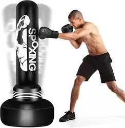 The standing heavy bag has been tested with 100,000 heavy punches and will quickly bounce back after being hit/kicked....