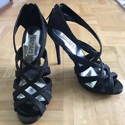 Badgley Mischka Heeled Sandals. Black - Size 6.5.