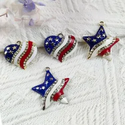 10Pcs Charms. Charms Type : Flag. Item Type : Charms. Fine or Fashion : Fashion. Shape : As Picture.