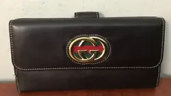 (2) This is a Gucci Leather Britt Continental Wallet. You are viewing aGucci Wallet.