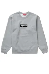 supreme box logo crewneck. Condition is Pre-owned. Shipped with USPS Priority Mail.