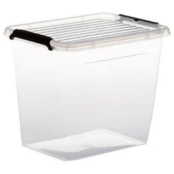 Boîte à clip. Couleur : Transparent. Capacité : 3 Litres. Informations Techniques Pratique & Astucieux.