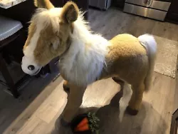 Hasbro Butterscotch FurReal Friends Large Pony Sit On Ride Horse interactive but doesn’t walk. Comes with 2 not...