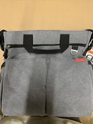 Skip Hop duo signature diaper bag grey adjustable strap changing pad. Attach to stroller . New with tags .see photos...