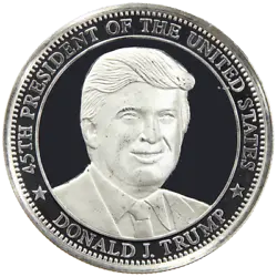 Year Donald. Coin Rounds Silver.