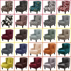 ◎ ( 2-Piece Wingback Chair Protector, Stretch Removable Washable Wingback Chair Cover). ◎ 2-Piece WingBack Chair...
