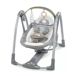 Keep your baby calm and comfortable in this multi-functional swing chair. Designed with a 5-point harness and non-slip...