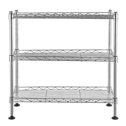 Create little bit of space where you need it with this mini wire shelving system. This mini-shelving unit is perfect...