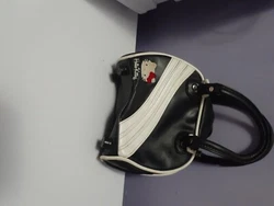 Vintage y2k Hello kitty mini black and White; bowler bag purse.