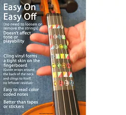 Learn how to play violin or fiddle using our first position violin finger guide that goes right on your fingerboard....