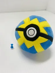 Pokemon Plush Quick Ball Mancave Blue Yellow WCT Speed.
