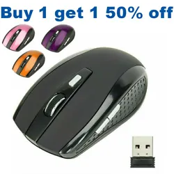 ▶[POWER SAVING & EASY CARRYING]: USB wireless mouse has independent On/Off switch and auto-sleep mode. Portable and...