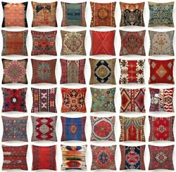 PILLOW COVER Tapestry Kilim Rug DIGITAL PRINT Decorative Double-Sided Cushion Case 18x18