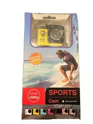 1080p Full HD SPORTS CAM Waterproof To 30M. Waterproof housing. Hand bar/pole mount. USB cable.