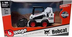 ONE - Bobcat S590 Skid Steer Loader w/ Grapple Diecast Model - Bburago 31802 (as titled and described). What is Rail...