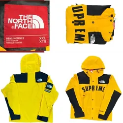 Supreme The North Face Arc Logo Mountain Parka Yellow XXL. Condition is New with tags. Shipped with USPS Priority Mail.