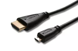 Longueur: 1,4 m Couleur : Noir Connexions : HDMI-A (mâle) vers micro HDMI-D (mâle) Compatible full HD 1080 Internet...