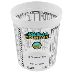 DISPOSABLE QUART MIXING CUP (100/CS).