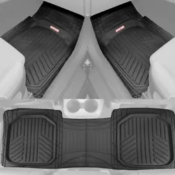 Motor Trend Rubber TriFlex Floor Mats   These durable waterproof mats are designed for all weather conditions. The deep...
