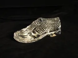 WATERFORD CRYSTAL GOLF SHOE PAPERWEIGHT.