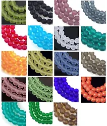 The glass beads imported from the Czech Republic. Quantity: 50 beads. Shape :round.