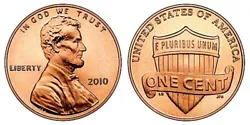 2010 PD BU Lincoln Cent 2 Coin Set.