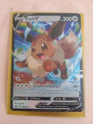 Carte Pokémon  Evoli V    108/159 holo ultra rare Zénith suprême  Neuve  carte scanee = carte vendue   /////