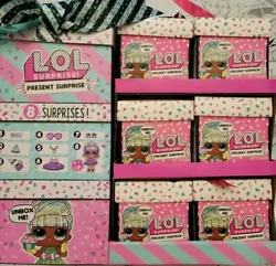 FULL CASE of LOL Present Surprise Happy Day with 8 surprises; multiracial. 12 boxes