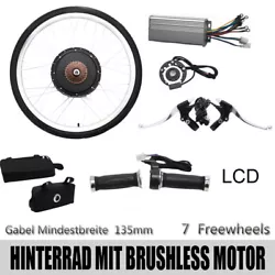 48V 1000W LCD ebike conversion kit for rear wheel. Kit de conversion ebike LCD 48V 1000W pour roue arrière. 48V 1000W...