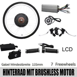 48V 1000W LCD ebike conversion kit for rear wheel. 48V 1000W motor. LCD (about Speed and power）. This electric...