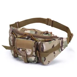 Product Features:   Material: Material: 600D camouflage material, 210D lining. The tactical waist bag has multiple...