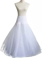 STYLE: 1 Hoop on bottom, 2 layers, A line petticoat. Hand Wash Only. OCCASION: Perfect for use at wedding, dancing...