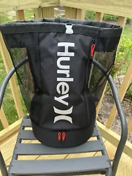 Hurley Mesh Top Backpack. Black. New with tag.