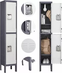 Use as sports hall locker rooms. The lockers are equipped with a black handle for easy grip and opening of the locker...