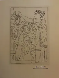 Pablo Picasso Original Etching Hand Signed 1962. Set of 6 with COAs* Art de L’ILE DE FRANCE* MONNET & PETRIE*...