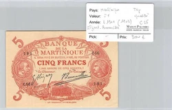 L1901(1903). BILLET MARTINIQUE. TOP QUALITE ! We are located at Marseille (France).