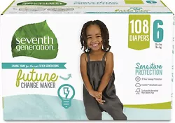 You deserve a fresh, clean start, baby. Seventh Generation Free & Clear Size 6 Diapers are made for babys sensitive...