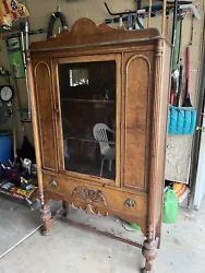 This stunning China Cabinet is a perfect addition to any antique furniture collection. This cabinet is a beautiful...