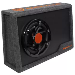 Rockville RWS10CA Slim 1000 Watt 10“ Amplified Powered Car Subwoofer In Sealed Enclosure CEA Rated With 60oz. Video...